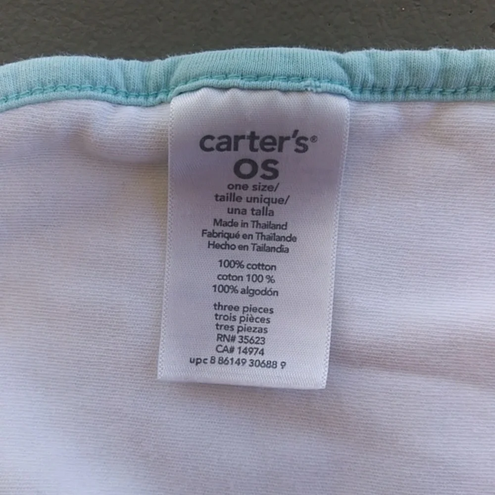 Carter's Blue and Grey Burp Clothes